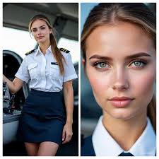 Captain in Command! Meet Captain Victoria, a pilot whose passion for flying  shines through every journey she leads. With confidence in the cockpit and  dedication to her craft, she turns each flight