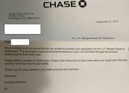 It was known as the j.p. A Reply From Chase For Jp Morgan Reserve Applications Doctor Of Credit