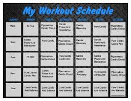 Insanity Workout Schedule Print A Workout Calendar