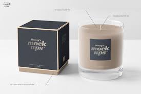 Candle In Gift Box Mockup Candle Mockup Box Mockup Candles