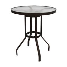 Marco Island 36 In Dark Cafe Brown Acrylic Top Commercial Bar Height Patio Dining Table B36ah R The Patio Dining Table Bar Height Dining Table Patio Dining