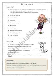 Introduction to Shakespeare - ESL worksheet by Angela88 - Worksheets Library