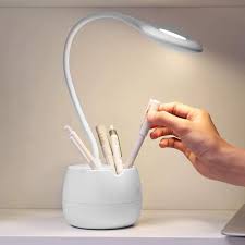 Vonten Led Desk Lamp For Kids Dimmable Eye Care Study Book Light With Pen