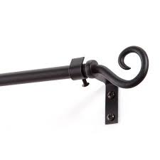 Kenney Medieval Hook 1 2 Petite Cafe Decorative Window Curtain Rod Black 28 48 Walmart Com In 2020 Window Curtain Rods Curtain Rods Decorative Curtain Rods