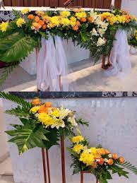 Persembahan, bunga & buah untuk altar dan bunda maria. Lomba Dekor Altar Memeriahkan Tahun Perak Paroki Pulogebang Paroki Pulo Gebang Keuskupan Agung Jakarta