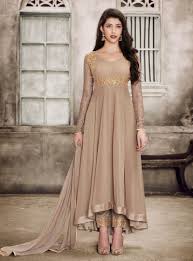 Beige Georgette Anarkali Suit 90676 Pakistani Dresses Fashion Dresses