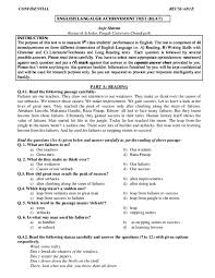 Pdf English Language Achievement Test With Answar Key Sudhir India Academia Edu