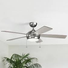 Kichler terna 15″ ceiling fan. Kichler Lighting Starkk Polished Nickel Led Ceiling Fan With Light 330174pn Destination Lighting