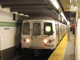 One consists of 8 motorized cars, the other of 4 motorized cars. R46 New York City Subway Car