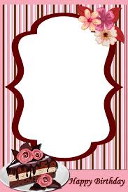 Happy Birthday Frame Png Happy Birthday Frame Birthday Frames Flower Frame