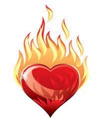 Heart A Blaze Fire Heart Heart Wallpaper Heart Art