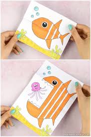 Surprise Big Mouth Fish Printable Summer Crafts For Kids Fish Crafts Preschool Crafts