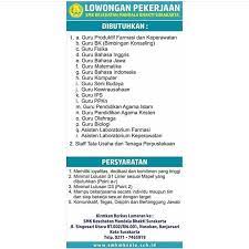 Aug 01, 2021 · bursa lowongan kerja depnaker terbaru lulusan sma smk d3 s1 semua jurusan lowongan bank bumn cpns agustus 2021 Lowongan Kerja Guru Bk Guru Farmasi Guru Fisika Guru Bahasa Inggris Guru Bahasa Jawa Guru Matematika Guru Bahasa Indonesia Guru Komputer Guru Seni Budaya Guru Ips Guru Ppkn Guru Pai Guru Olahraga Guru