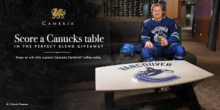 Quartz occasional table tops by cambria | amish furniture outlet. Vancouver Canucks On Twitter Create The Perfect Blend Of Game Changing Beauty And All Star Performance In Your Home With This Custom Canucks Coffee Table From Cambriasurfaces Https T Co Hdqx1qofnu Mycambria Https T Co 7ilzkh43kt