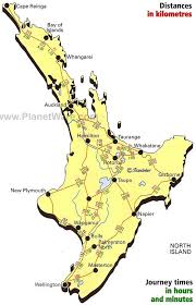 Map Of New Zealand North Island Journey Times Planetware North Island New Zealand Map Of New Zealand New Zealand North
