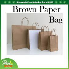 Pembuat aneka tas googie bag murah, buat acara pembungkus souvenir. Ready Stock Brown Paper Bag S M L Xxl Xxxl 20pcs Pack Goodies Gift Bag Shopee Malaysia