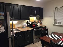 Behr Toasty Gray Walls With Black Painted Kitchen Cabinets White Kitchen Rustic Painting Kitchen Cabinets White Kitchen Paint