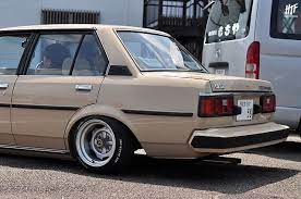 deep dish old school toyota steelies toyota corolla old school cars retro cars