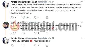 Amelia thripura henderson is on facebook. Amelia Henderson Jawab Tuduhan Bekas Suami Seperti Sampah