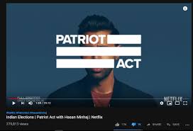As you know, there are a lot of robots trying to use our generator, so to make sure that our free generator will only be used for players, you need to complete a quick task, register your number, or download a mobile app. What Do You Think About The Netflix Patriot Act By Hasan Minhaj S New Episode About The Indian Elections 2019 Quora