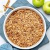 Apple crisps are the easiest of them all, because the oat topping is simple. 3