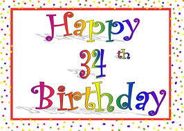65th Birthday Card For Brother In Law Happy 34th Birthday Card Rainbow With Confetti Border Design Card Happy 58th Birthday Happy 76th Birthday Happy 59th Birthday