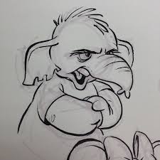 Elephant Kid Bully Animalschool Cartoons Breaksketch Brushpen Cartoon Drawings Of Animals Cartoon Drawing Tutorial Cartoon Drawings