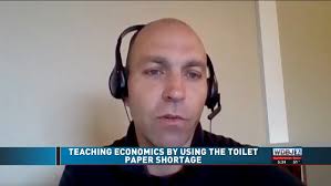 VMI professor uses toilet paper for economic lessons