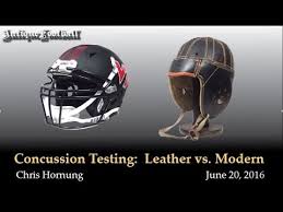 Maybe you would like to learn more about one of these? Football Helmet Concussion Testing Leather Vs Modern Youtube