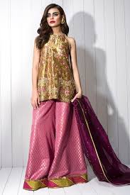 Show Details For Jamawar Dhaka Pajama With Tissue Detailing Floral Embroidered Shirt Fashion Pakistani Fashion Party Wear
