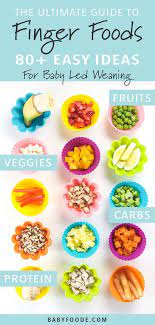 The Ultimate Guide To Finger Foods For Baby Led Weaning Baby Foode