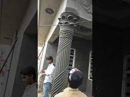 Cement required for 1 pillar is 114 kg or 2.28 bags, 912 rs. Cemented P O P Pillars Cont 9592591213 Youtube Pillar Design Pop Design For Roof Small House Front Design