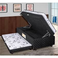 Camas De Solteiro Com Auxiliar Casas Bahia Cama Box Conjugada Com Bau E Cama Auxiliar Solteiro Somopar Carol Com Espuma D23 60x88x188 Cm Preto F Cama Box Conjugada Solteiro Decoracao Quarto Jovem Cama