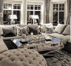 Image Result For Silver Rooms With Purple Striped Curtains Woonkamer Decoratie Huis Interieur Thuisdecoratie