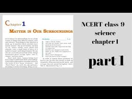 Class 9 Science Chapter 1 Matter In Our Surroundings In Hindi Physical Nature Of Matter Part 1 Youtube