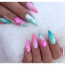 Black And Pink Ombre Stiletto Nails Mint Green And Pink Ombre Summer Nails Glitter Nail Art Design Margaritasnailz On Instagram Nails S Nail Art Ombre Cute Nails Glitter Nail Art