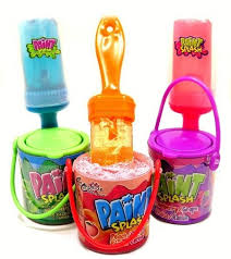 Man i really want one of those. Paint Splash Candy Dip And Lollipop Brush Usa Candy Factory