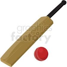 Cricket Bat And Ball Vector Clipart No Background Clip Art Vector Clipart Cricket Bat