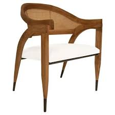 25th january 2017 ad / may contain affiliate links. Christina Mid Century Whitewashed Teak Round Occasional Arm Chair Kathy Kuo Home