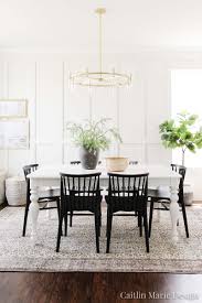 Then choose a grounding piece, like a rug, to tie them all together in. Coastal Dining Room Reveal Orc Week 8 Caitlin Marie Design