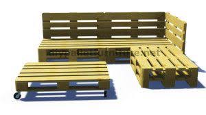 Instructions And 3d Plans Of How To Make A Sofa For The Garden With Pallets Palette Diy Palette Canape Jardin