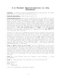 Binomial probability worksheet ii exam questions binomial distribution examsolutions multiplying binomials worksheet answers integer word Normal Approximation To The Binomial Lab 5 Stt 264 Docsity