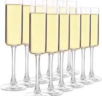 Amazon.com | CZUMJJ Elegant Champagne Glasses Set of 12 ...