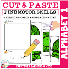 Viewing this page on your device? Cut And Paste Fine Motor Skills Puzzle Worksheets Alphabet 1 Digital Download