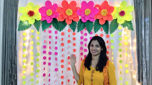Easy Birthday Decoration Ideas At Home Easy Paper Flowers Decoration F Easy Paper Flowers Paper Flowers Diy Birthday Decorations