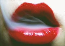red smoke lips feathersfromthesea •