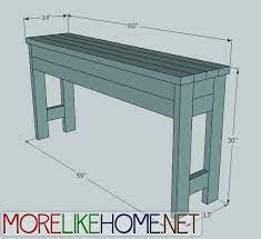 It is one of the most versatile furniture often used in different corner of the room. 2x4 Chunky Console Ana White