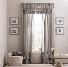 Frayed Ruffle Drapery Panel Perdeler Fon Perdeler Ev Dekorasyonu