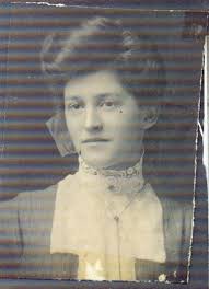 Here is Minnie all gussied up. Minnie Johnson My great great aunt.