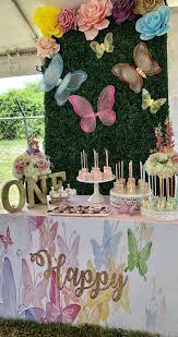 Buy pink butterfly birthday party supplies, decor & accessories online in india for your themed party at home or larger venue. Butterflies Birthday Party Ideas Photo 3 Of 40 Garden Party Birthday Butterfly Birthday Party Decorations Fairy Garden Birthday Party